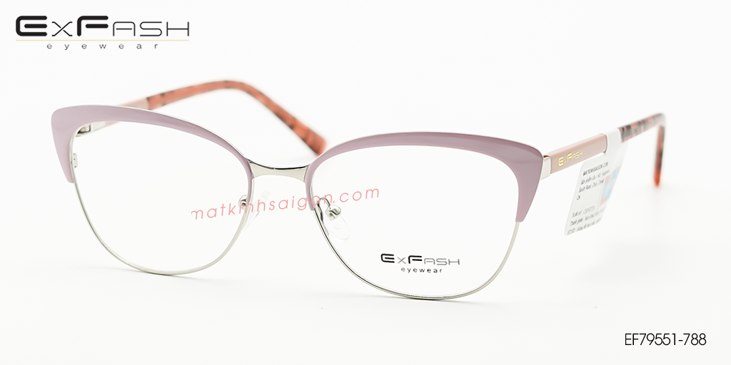 Gọng Kính Hợp Kim Exfash EF79551-788