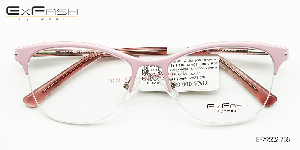 Gọng Kính Hợp Kim Exfash EF79552-788 - Hover