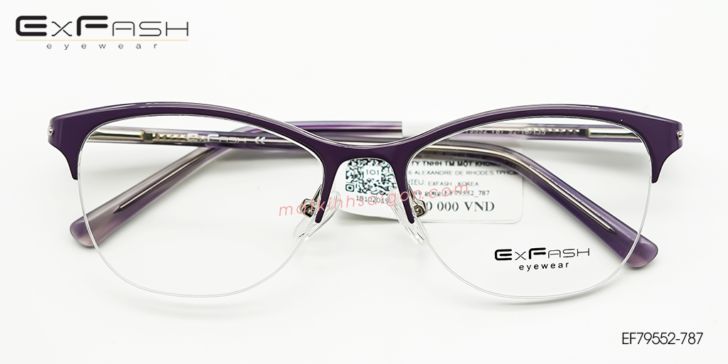Gọng Kính Hợp Kim Exfash EF79552-787 - Hover