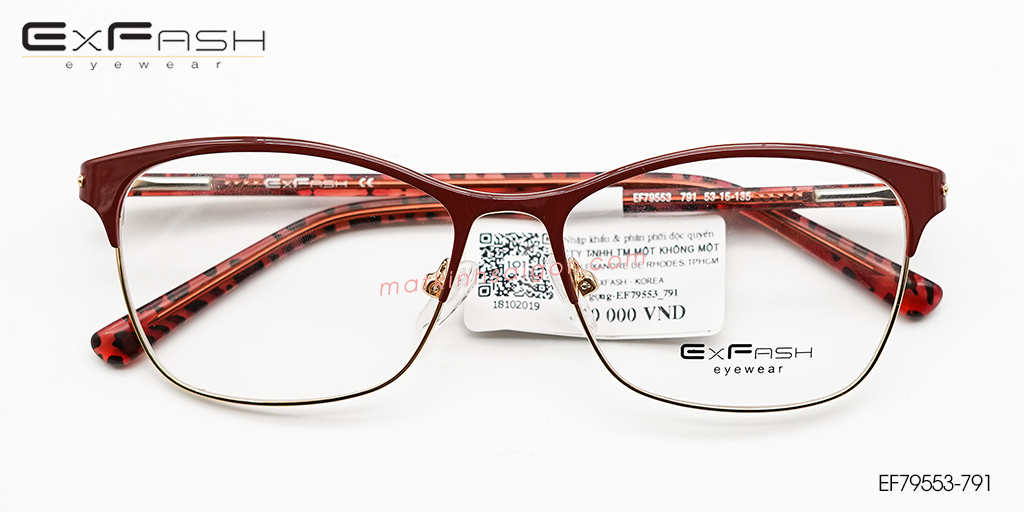 Gọng Kính Hợp Kim Exfash EF79553-791 - Hover