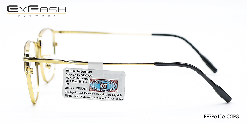Gọng Kính B-Titanium Exfash EF7B6106-C1B3 - Hình 4
