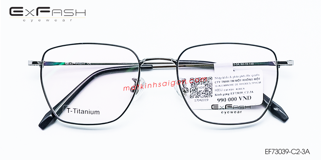 Gọng Kính B-Titanium Exfash EF73039-C2-3A - Hover