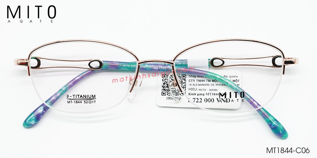 Gọng Kính B-Titanium MITO MT1844-C06 - Hover