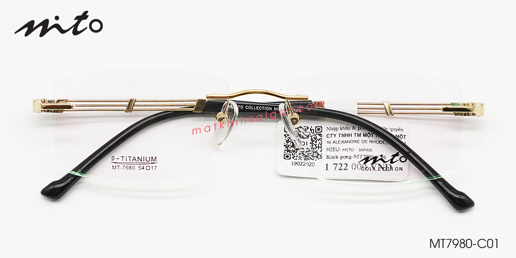 Gọng Kính Khoan MITO MT7980-C01 - Hover
