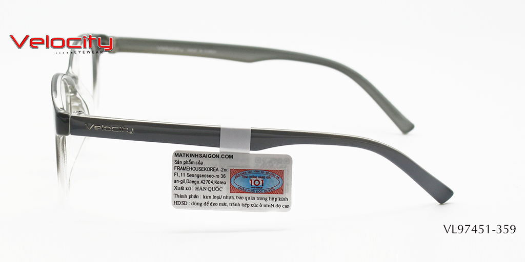 GỌNG KÍNH NHỰA NỮ VELOCITY VL97451-359 - Hình 5