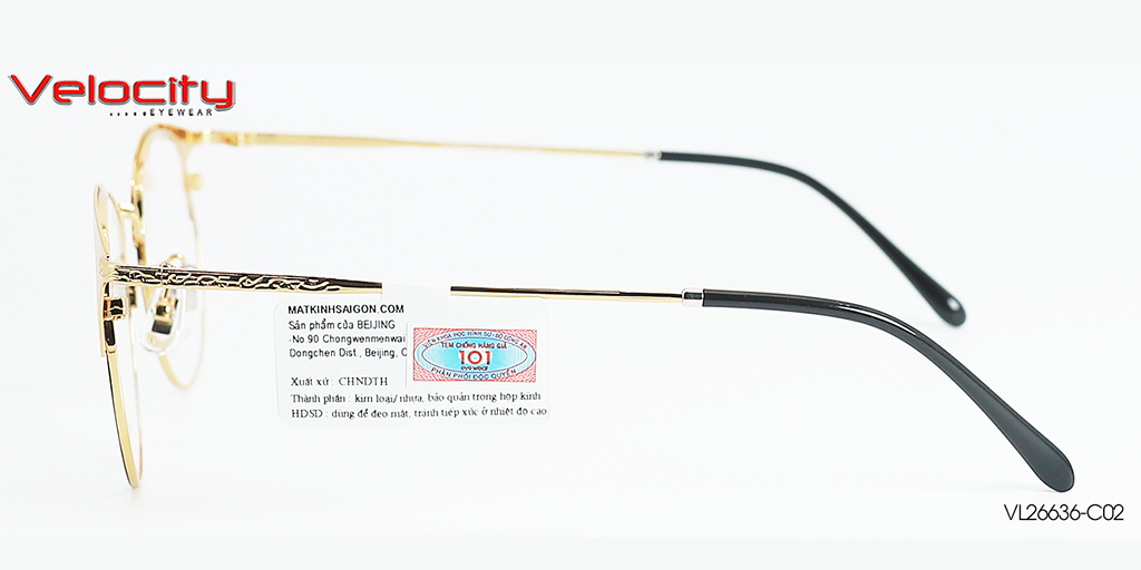 GỌNG KÍNH HỢP KIM VELOCITY VL26636-C02 - Hình 5