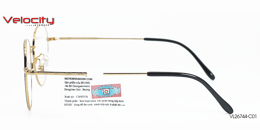 GỌNG KÍNH HỢP KIM VELOCITY VL26744-C01 - Hình 5