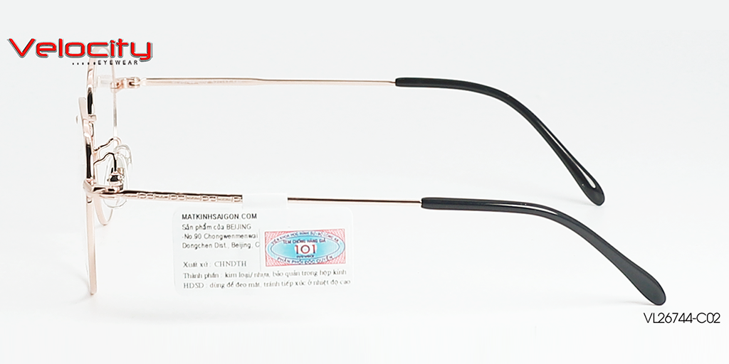 GỌNG KÍNH HỢP KIM VELOCITY VL26744-C02 - Hình 5