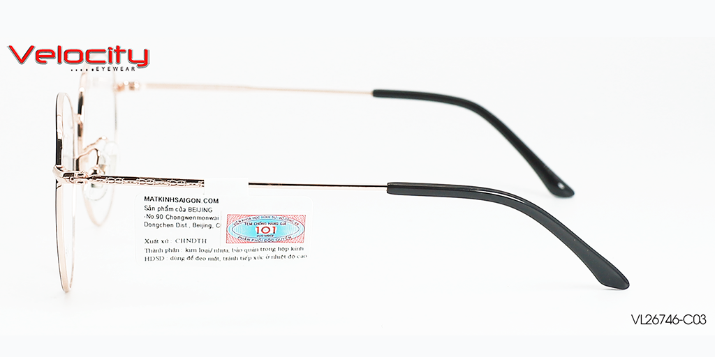 GỌNG KÍNH HỢP KIM VELOCITY VL26746-C03 - Hình 5