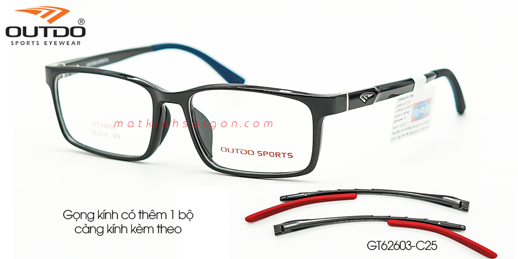 Gọng Kính Nhựa TR90 OUTDO GT62603 C25