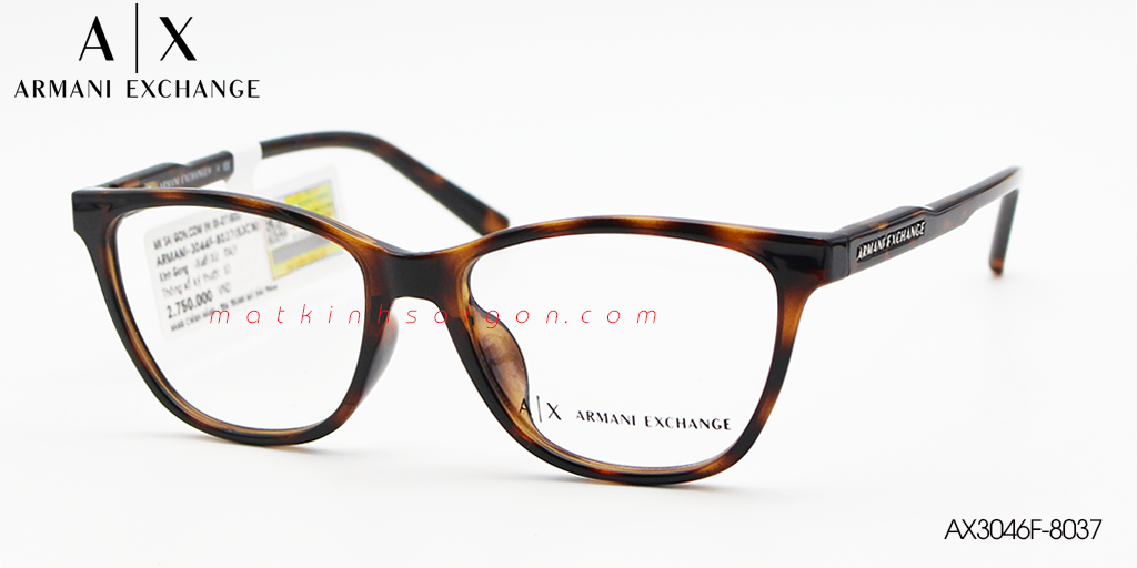Gọng Kính Nhựa TR90 Armani Exchange AX3046F-8037