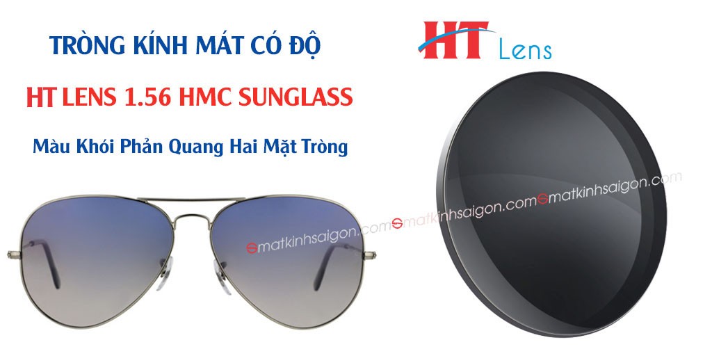 Tròng Kính Mát Có Độ Màu Khói HL Lens HMC 1.56