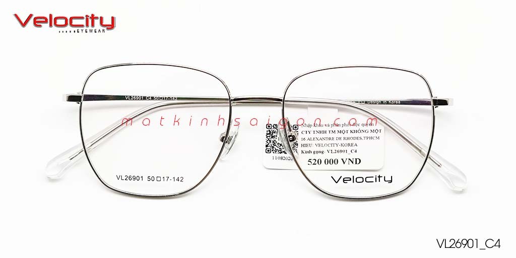 GỌNG KÍNH HỢP KIM VELOCITY VL26901_C04 - Hover