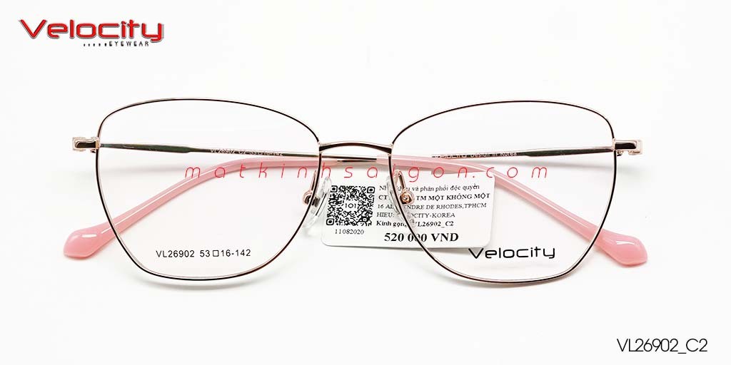 GỌNG KÍNH HỢP KIM VELOCITY VL26902_C2 - Hover