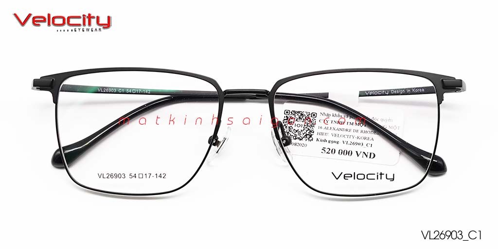 GỌNG KÍNH HỢP KIM VELOCITY VL26903_C1 - Hover