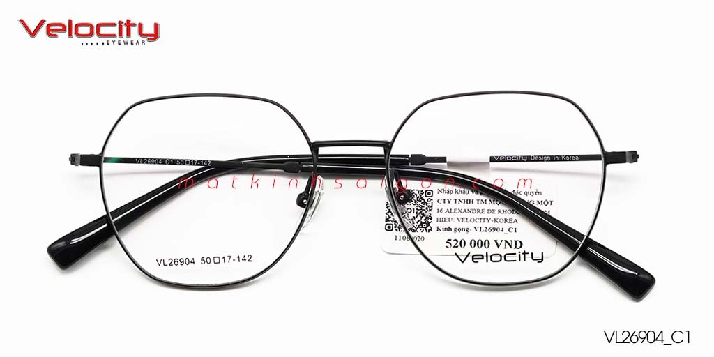 GỌNG KÍNH HỢP KIM VELOCITY VL26904_C1 - Hover