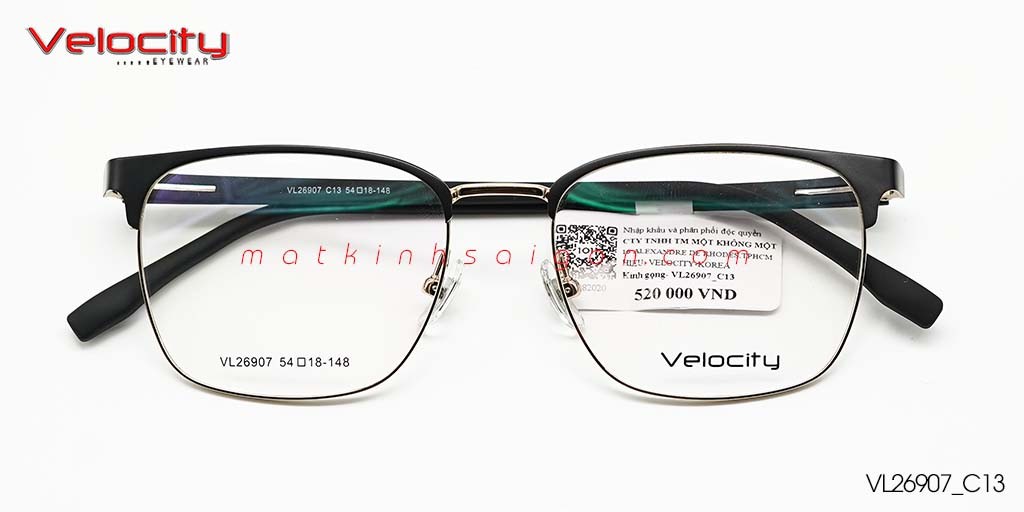GỌNG KÍNH HỢP KIM VELOCITY VL26907_C13 - Hover