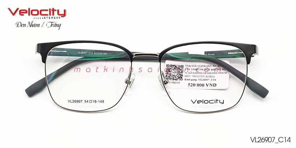 GỌNG KÍNH HỢP KIM VELOCITY VL26907_C14 - Hover