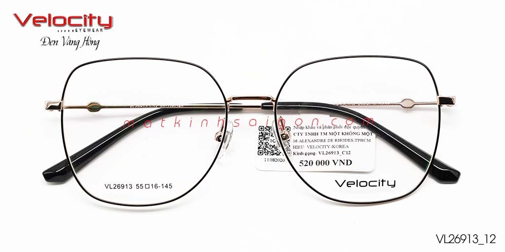GỌNG KÍNH HỢP KIM VELOCITY VL26913_12 - Hover