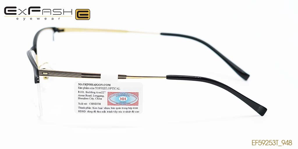 GỌNG KÍNH HỢP KIM EXFASH EF59253T_948 - Hình 5