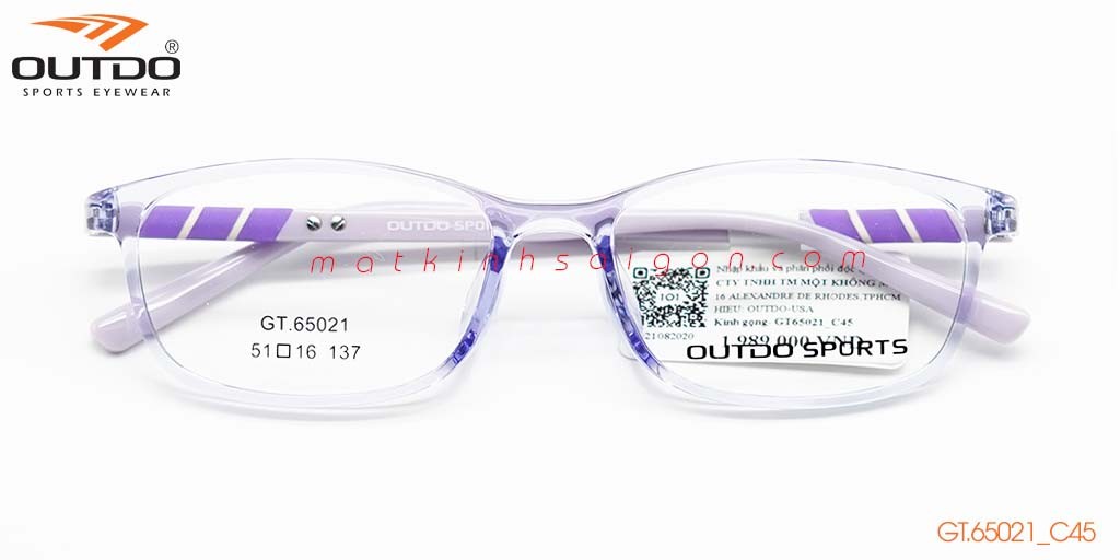 GỌNG KÍNH NHỰA TR90 OUTDO GT.65021_C45 - Hover