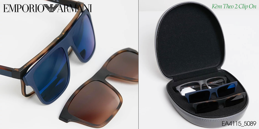 GỌNG KÍNH CLIP_ON EMPORIO ARMANI EA4115 5089 - Hover