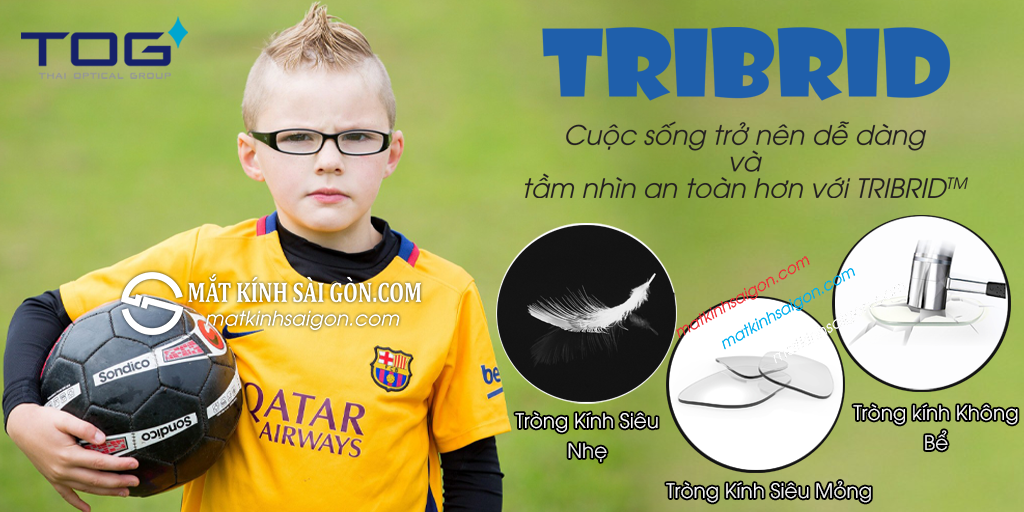 TRÒNG KÍNH CHỐNG BỂ TOG EXCELITE TRIBRID 1.60 - Hover