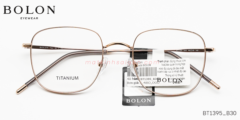 GỌNG KÍNH TITANIUM BOLON BT1395_B30 - Hover