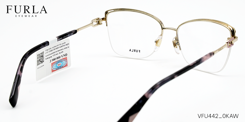 Gọng Kính Furla VFU442 0KAW - Hình 4