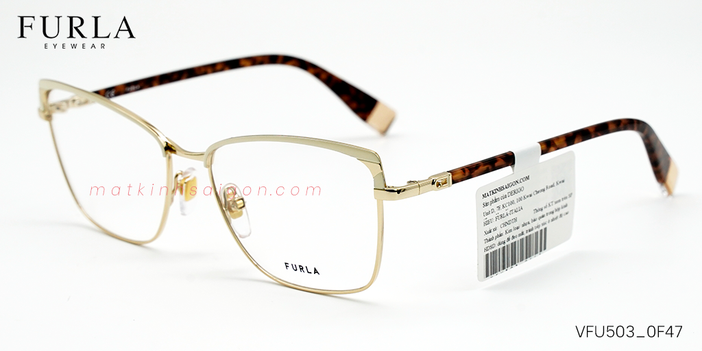 Gọng Kính Furla VFU503 0F47 - Hình 4