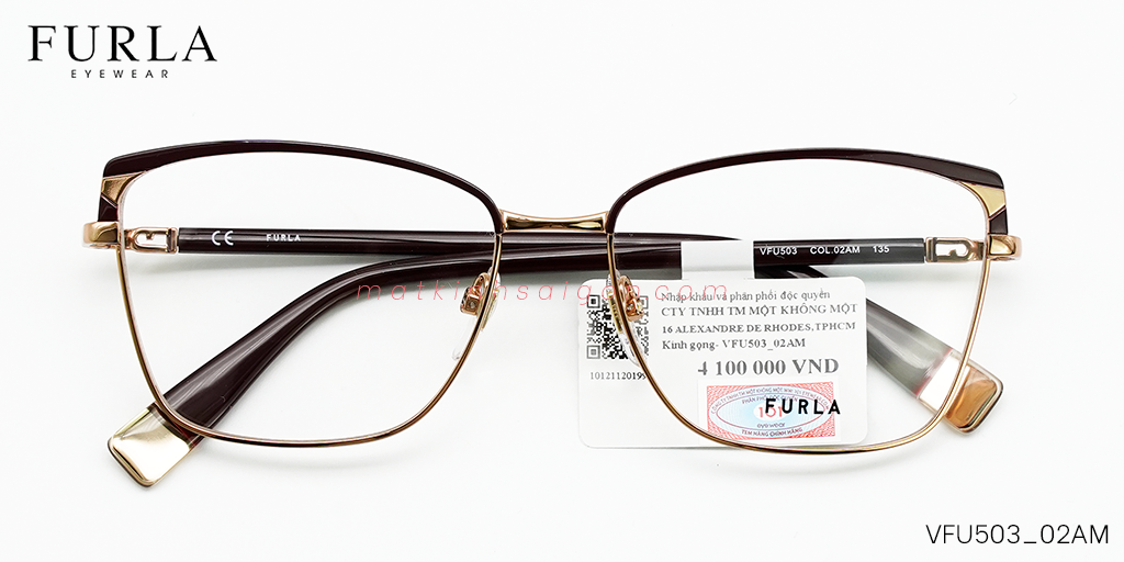 Gọng Kính Furla VFU503 02AM - Hover