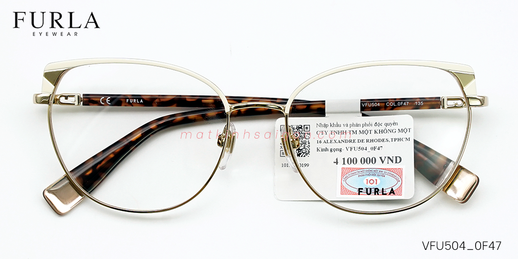 Gọng Kính Furla VFU504 0F47 - Hover