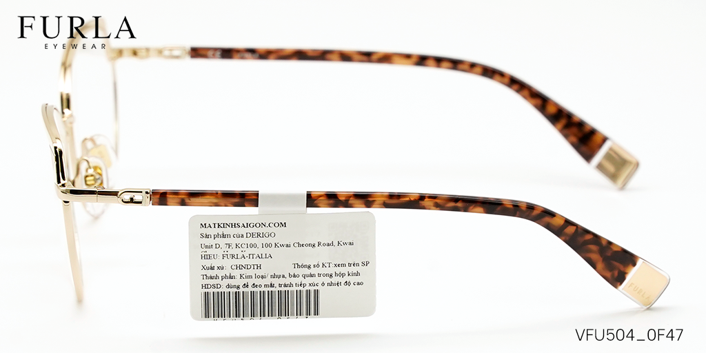 Gọng Kính Furla VFU504 0F47 - Hình 6