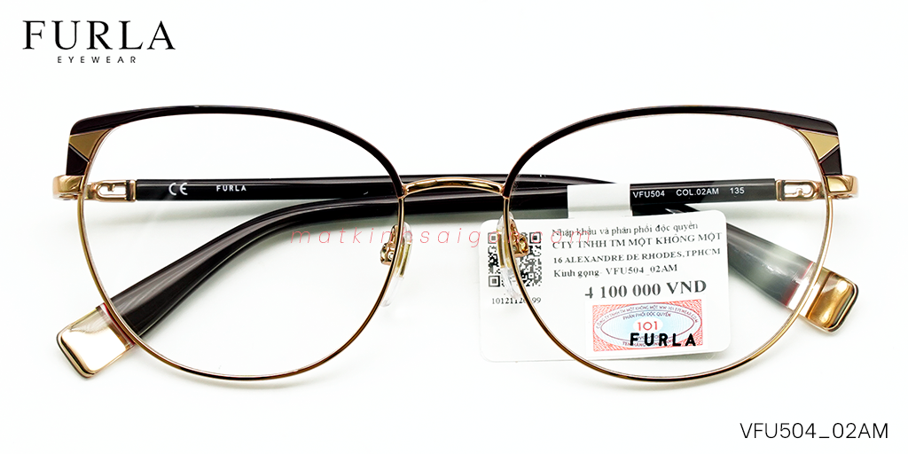 Gọng Kính Furla VFU504 02AM - Hover