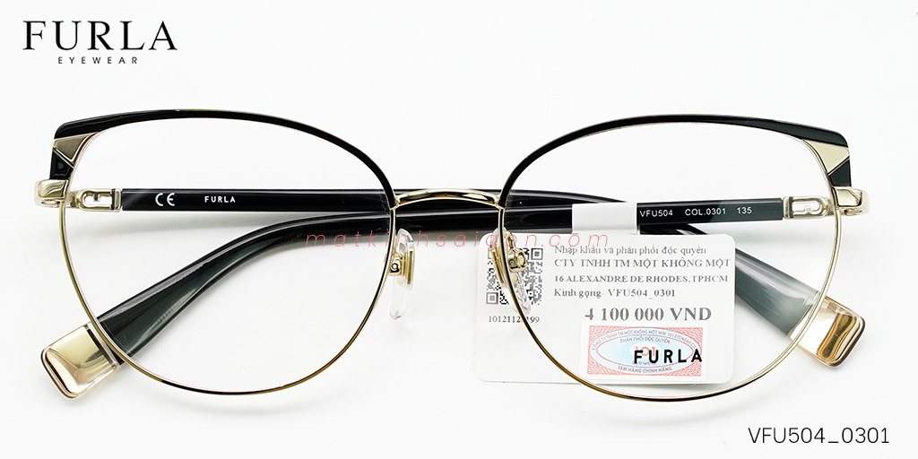 Gọng Kính Furla VFU504 0301 - Hover