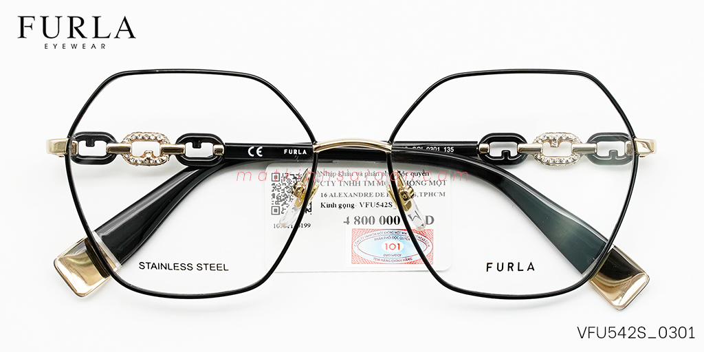 Gọng Kính Furla VFU542S 0301 - Hover