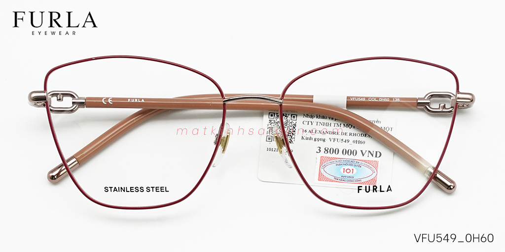 Gọng Kính Furla VFU549 0H60 - Hover
