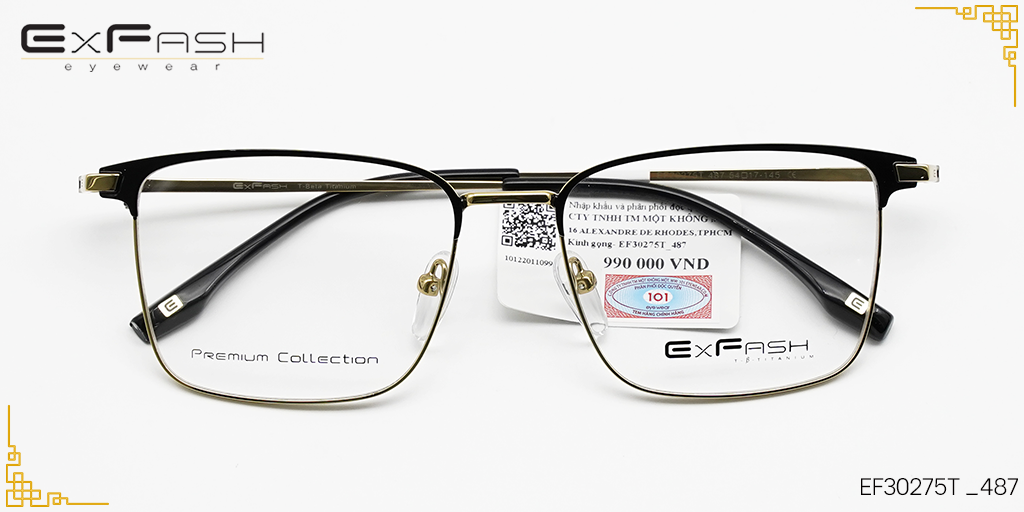 Gọng kính Hợp Kim Exfash EF30275T _487 - Hover