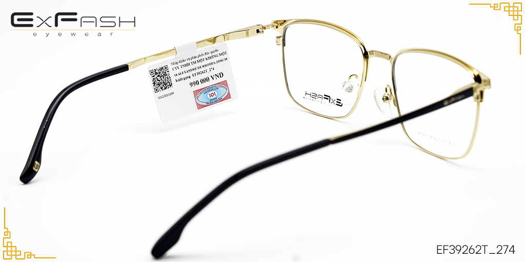 Gọng kính Hợp Kim Exfash EF39262T_274 - Hình 5