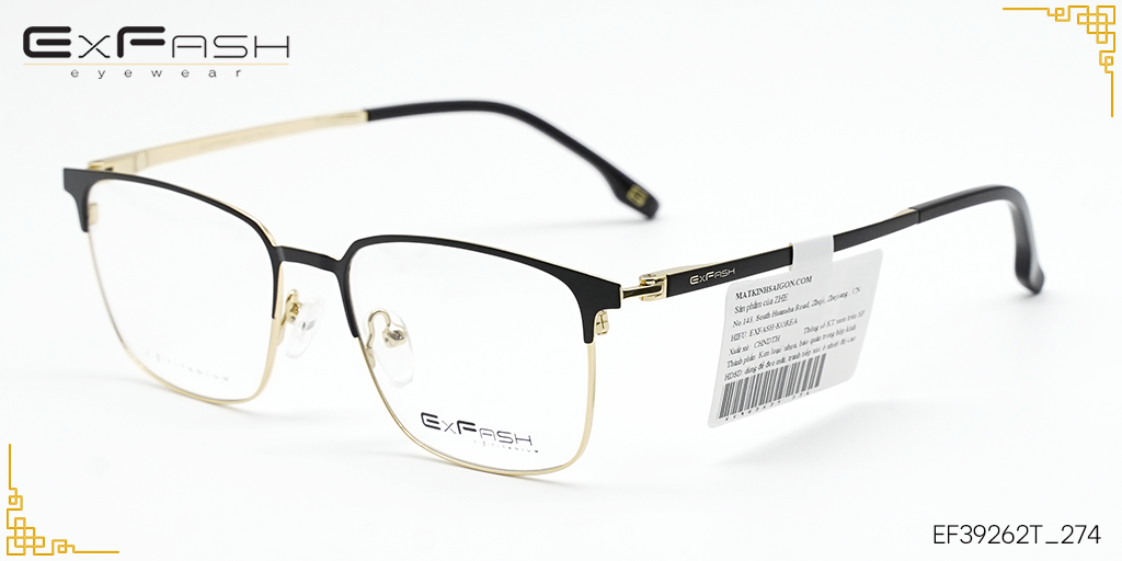 Gọng kính Hợp Kim Exfash EF39262T_274 - Hình 6