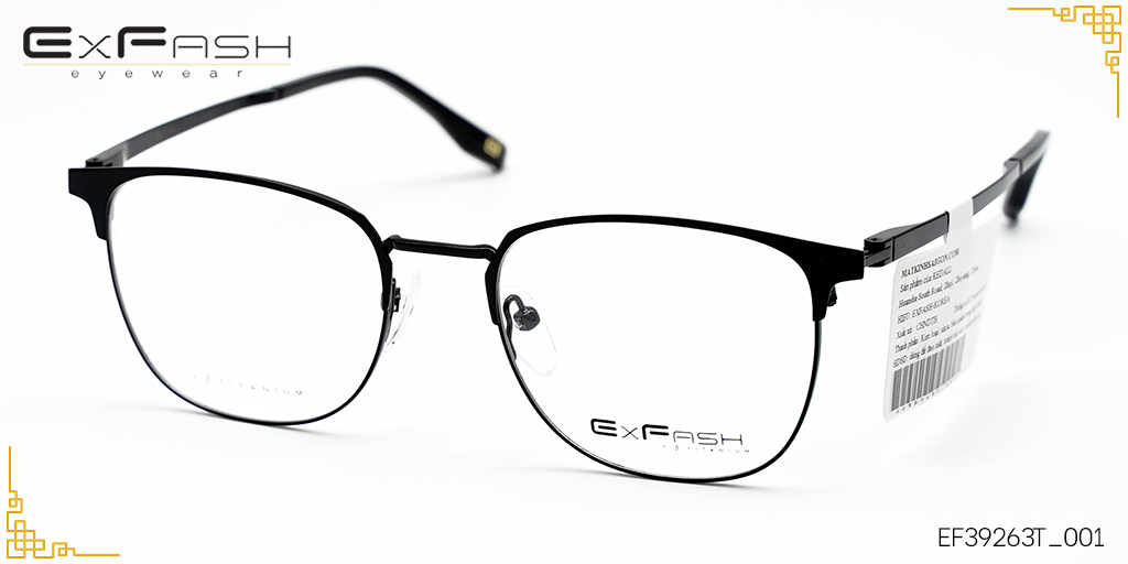 Gọng Kính Hợp Kim Exfash EF39263T_001