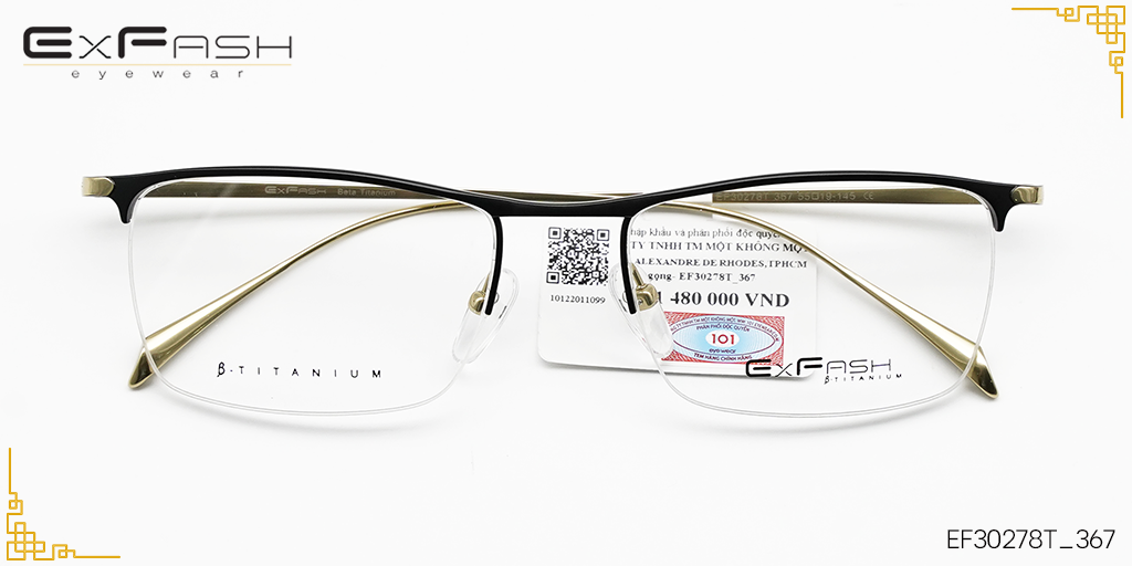 Gọng Kính Exfash EF30278T 367 - Hover