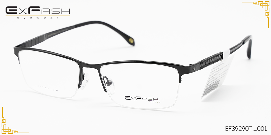 Gọng Kính Titanium Exfash EF39290T 001