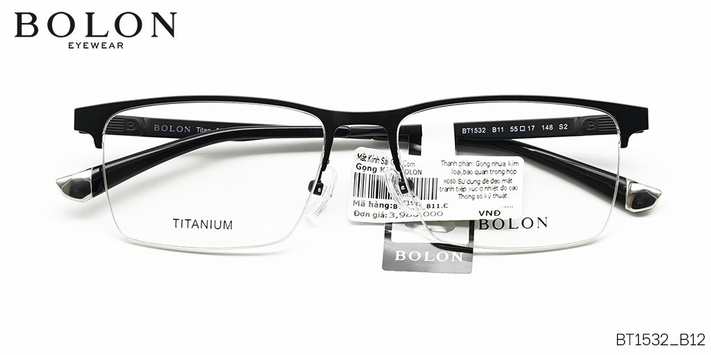 GỌNG KÍNH TITANIUM BOLON BT1532_B11 - Hover