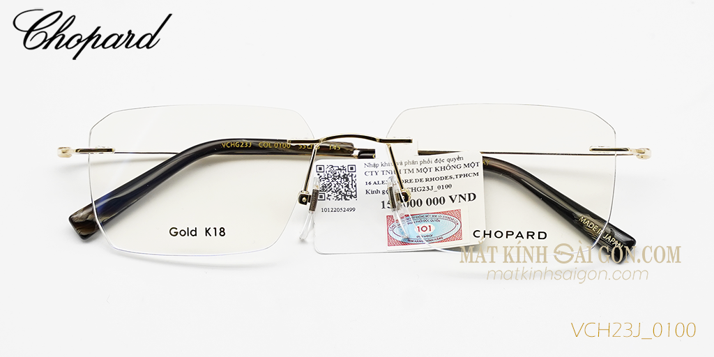 Gọng Kính Chopard VCHG23J 0100 - Hover