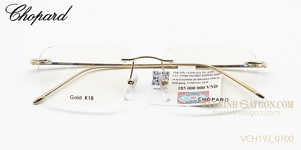 Gọng Kính Chopard VCHG19J 0100 - Hover