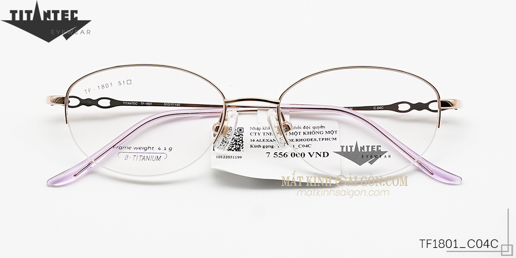 GỌNG KÍNH TITANTEC TF1801_C04C - Hover