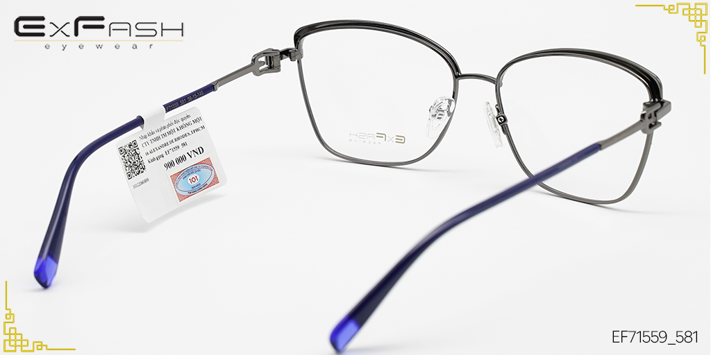 Gọng Kính Hợp Kim Exfash EF71559_851 - Hình 4