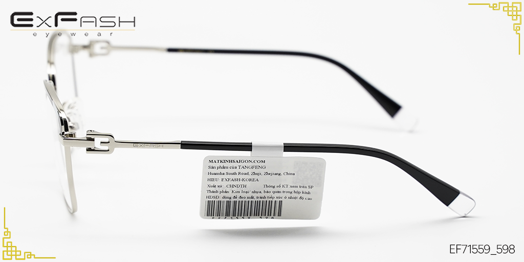 Gọng Kính Hợp Kim Exfash EF71559_598 - Hình 5