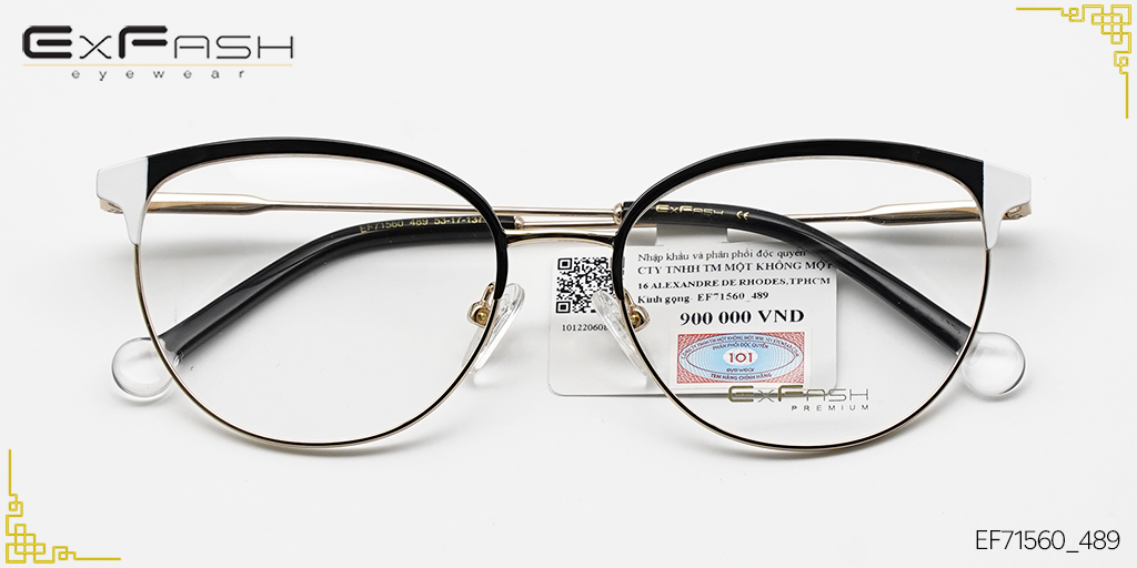 Gọng Kính Hợp Kim Exfash EF71560_489 - Hover